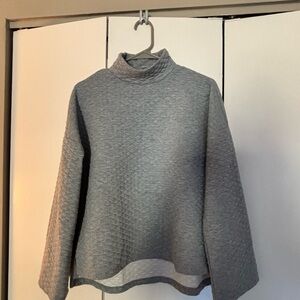 Grey mock neck sweater